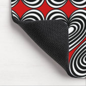 Schwarz-Weiß-Linse Mousepad (Ecke)