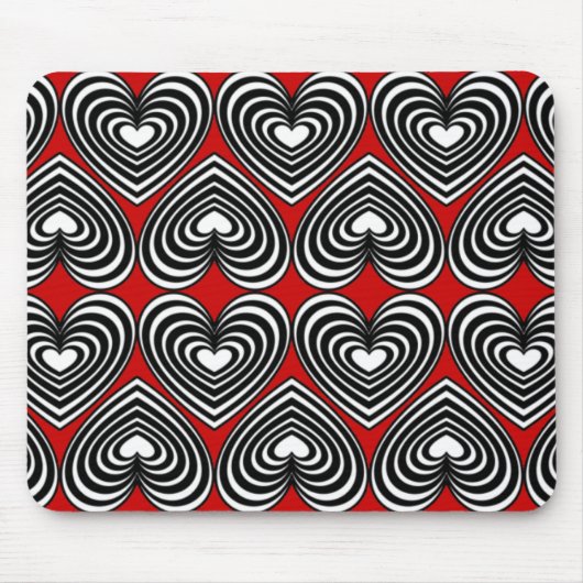 Schwarz-Weiß-Linse Mousepad (Vorne)
