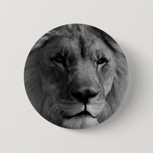 Schwarz-Weiß-Lion Button (Vorderseite)