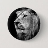 Schwarz-Weiß-Lion Button (Vorderseite)