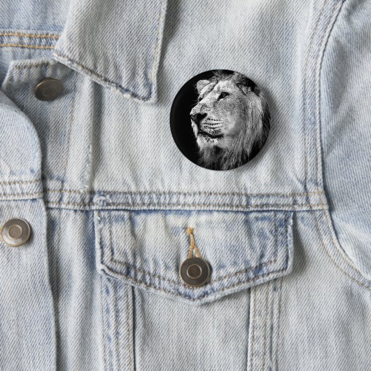 Schwarz-Weiß-Lion Button (Beispiel)