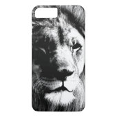 Schwarz-Weiß-Lion Case-Mate iPhone Hülle (Rückseite)