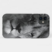 Schwarz-Weiß-Lion Case-Mate iPhone Hülle (Rückseite (Horizontal))