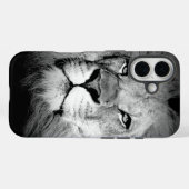 Schwarz-Weiß-Lion Case-Mate iPhone Hülle (Rückseite (Horizontal))