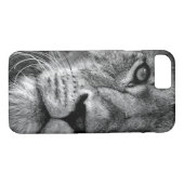 Schwarz-Weiß-Lion Case-Mate iPhone Hülle (Rückseite (Horizontal))