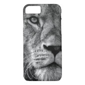 Schwarz-Weiß-Lion Case-Mate iPhone Hülle (Rückseite)