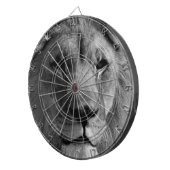 Schwarz-Weiß-Lion Dartscheibe (Vorderseite rechts)