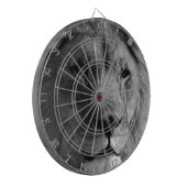 Schwarz-Weiß-Lion Dartscheibe (Vorderseite Links)