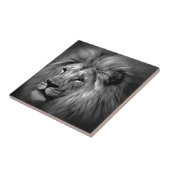 Schwarz-Weiß-Lion Fliese (Seite)