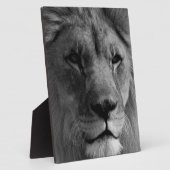 Schwarz-Weiß-Lion Fotoplatte (Seite)