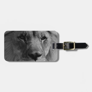 Schwarz-Weiß-Lion Gepäckanhänger
