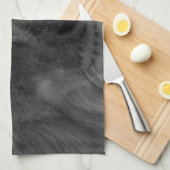 Schwarz-Weiß-Lion Handtuch (Viertel Falte)