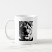 Schwarz-Weiß-Lion Kaffeetasse (Links)