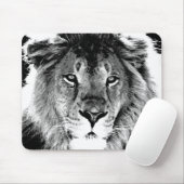Schwarz-Weiß-Lion Mousepad (Mit Mouse)