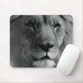 Schwarz-Weiß-Lion Mousepad (Mit Mouse)