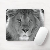 Schwarz-Weiß-Lion Mousepad (Mit Mouse)