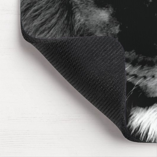 Schwarz-Weiß-Lion Mousepad (Ecke)