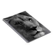 Schwarz-Weiß-Lion Notizblock (Rechte Seite)