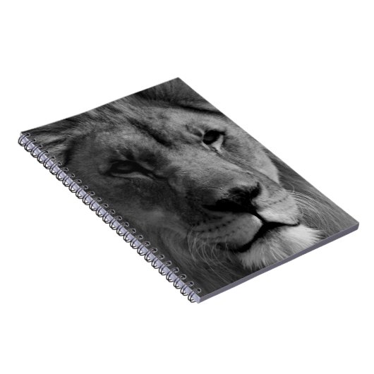 Schwarz-Weiß-Lion Notizblock (Rechte Seite)