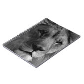 Schwarz-Weiß-Lion Notizblock (Linke Seite)