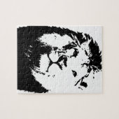 Schwarz-Weiß-Lion Puzzle (Horizontal)