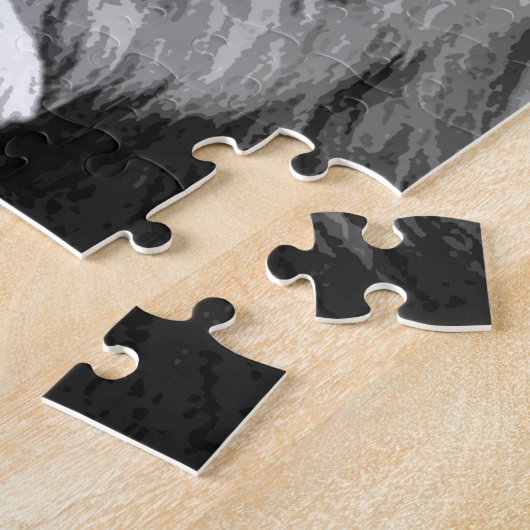 Schwarz-Weiß-Lion Puzzle (Seite)