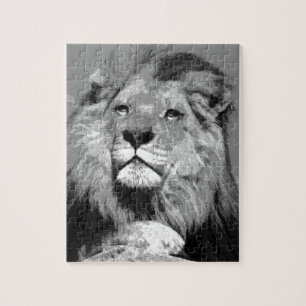 Schwarz-Weiß-Lion Puzzle