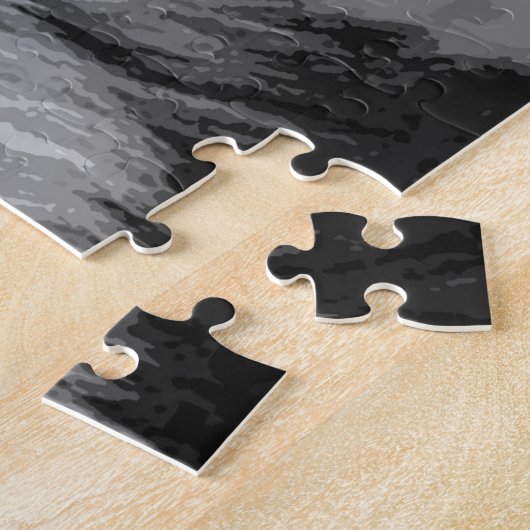 Schwarz-Weiß-Lion Puzzle (Seite)