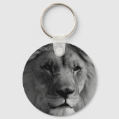 Schwarz-Weiß-Lion Schlüsselanhänger (Vorderseite)
