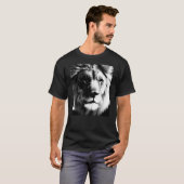 Schwarz-Weiß-Lion T-Shirt (Vorne ganz)