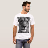 Schwarz-Weiß-Lion T-Shirt (Vorne ganz)