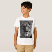 Schwarz-Weiß-Lion T-Shirt (Vorne ganz)