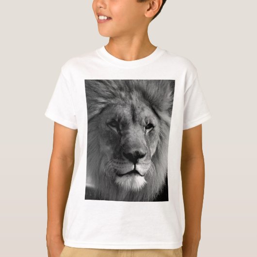 Schwarz-Weiß-Lion T-Shirt (Vorderseite)
