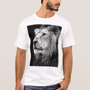 Schwarz-Weiß-Lion T-Shirt