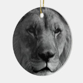 Schwarz-Weiß-Lion Weihnachtsschmuck (Links)