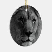 Schwarz-Weiß-Lion Weihnachtsschmuck (Rechts)