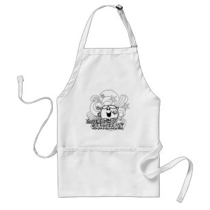 Schwarz-Weiß Little Miss Chatterbox Schürze