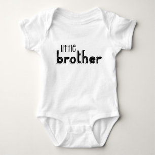 Schwarz-Weiß-Litze-Brudertypografie Baby Strampler