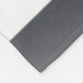 Schwarz-Weiß-Loch Fleecedecke (Ecke)