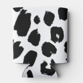 Schwarz-Weiß-Loepard-Druckknopf gefärbt Dosenkühler (Rückseite)