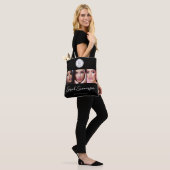 Schwarz-Weiß-Logo 3 Foto Make-up-Studio Tasche (Am Model)