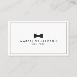 Schwarz/Weiß-Logo für die klassische Krawatte von  Visitenkarte