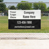 Schwarz-Weiß-Logo für Ihr Unternehmen Banner (Insitu)