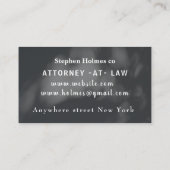 Schwarz-Weiß-Logo minimalistisch Visitenkarte (Rückseite)