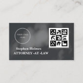 Schwarz-Weiß-Logo minimalistisch Visitenkarte (Vorderseite)