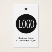 Schwarz-Weiß-Logo mit Bar Code-Preismarken (Vorderseite)