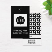 Schwarz-Weiß-Logo mit Bar Code-Preismarken (Schreibtisch)