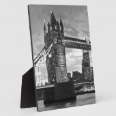 Schwarz-weiß London Tower Bridge UK Travel Fotoplatte (Seite)