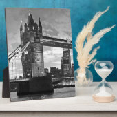 Schwarz-weiß London Tower Bridge UK Travel Fotoplatte (Seite)