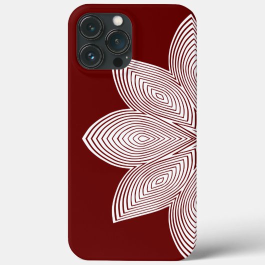 Schwarz-Weiß-Lotus-Blume Case-Mate iPhone Hülle (Rückseite)